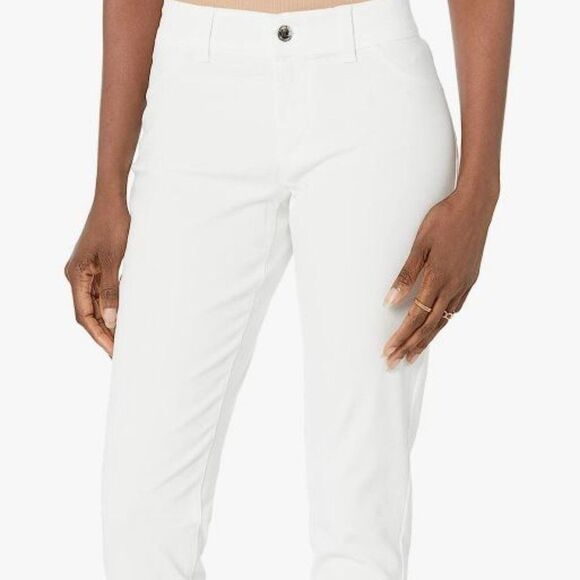 Calvin Klein White Denim Straight Leg Cropped Jeans - Size‎ 6 - Picture 1 of 10